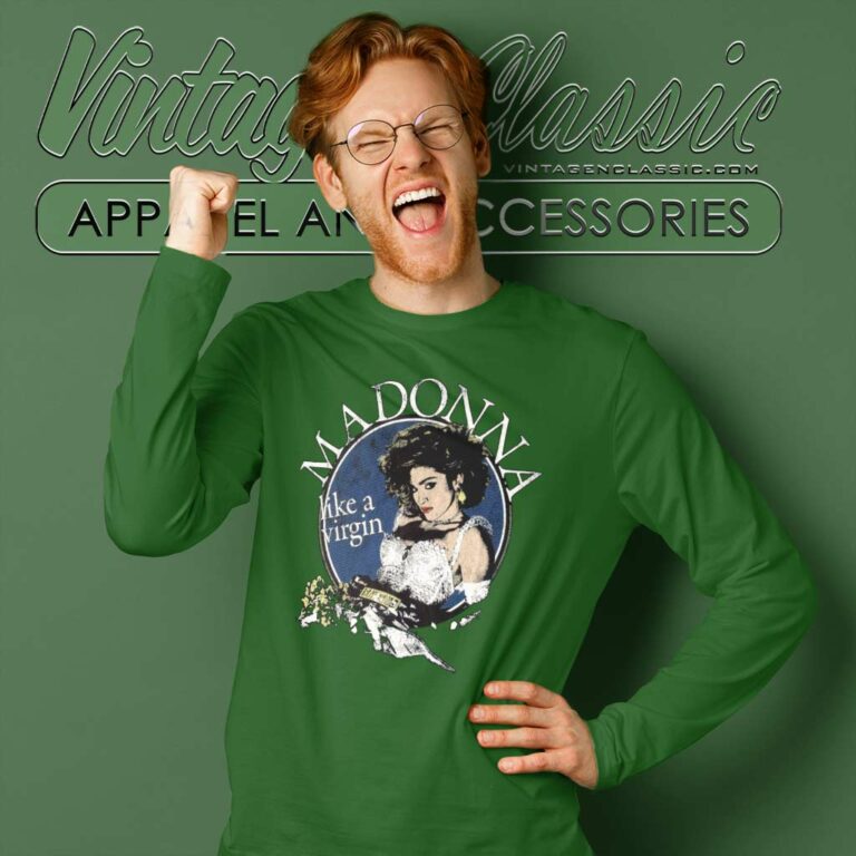 Madonna Like A Virgin Long Sleeve Tee Madonna Like A Virgin Long Sleeve Tee