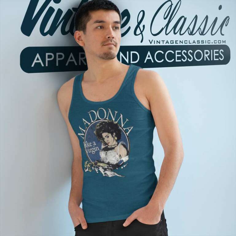 Madonna Like A Virgin Tank Top Racerback Madonna Like A Virgin Tank Top Racerback