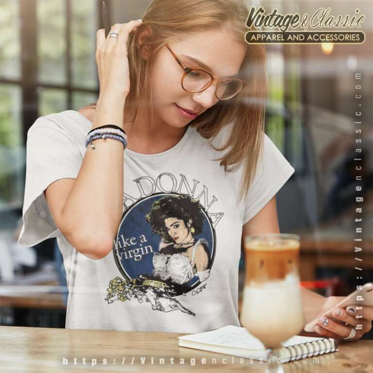 Madonna Like A Virgin Women TShirt Madonna Like A Virgin Women TShirt