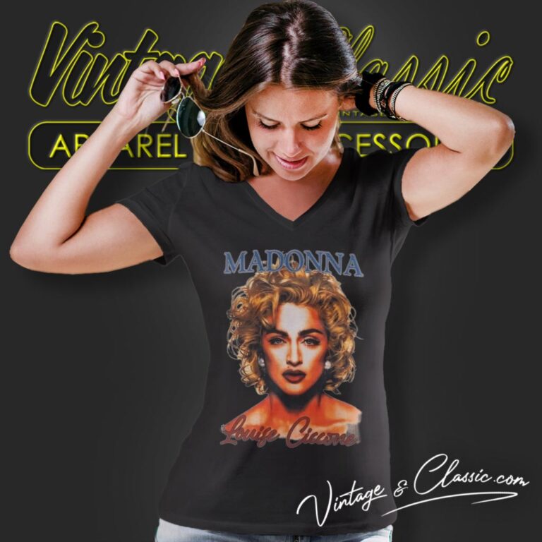 Madonna Louise Ciccone V Neck TShirt Madonna Louise Ciccone V Neck TShirt