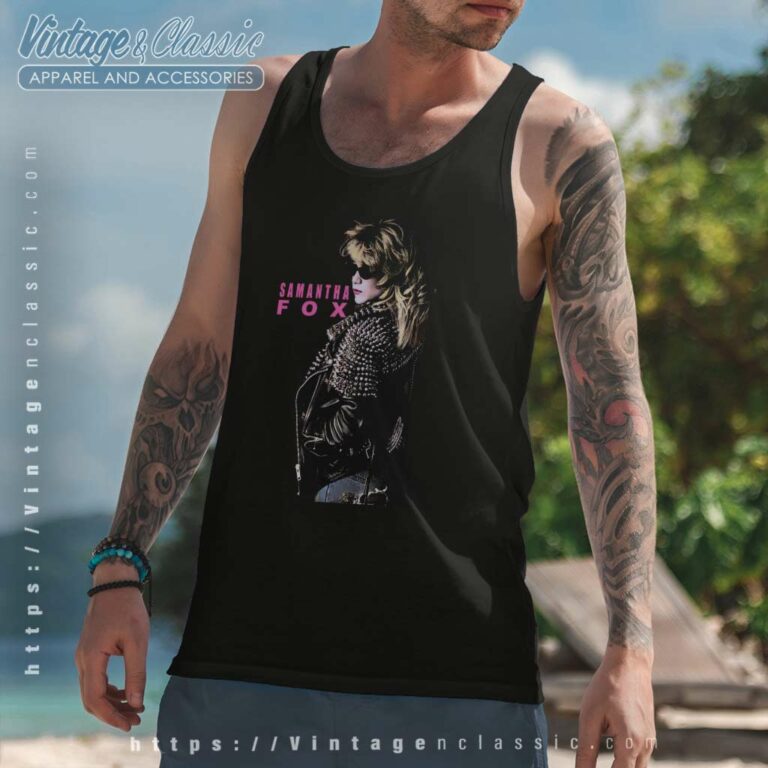 Madonna Samantha Fox Tank Top Racerback Madonna Samantha Fox Tank Top Racerback