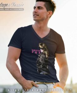 Madonna Samantha Fox V Neck TShirt