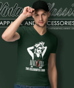 Madonna Shirt 2024 The Celebration Tour 6 Madonna Shirt 2024 The Celebration Tour V Neck TShirt