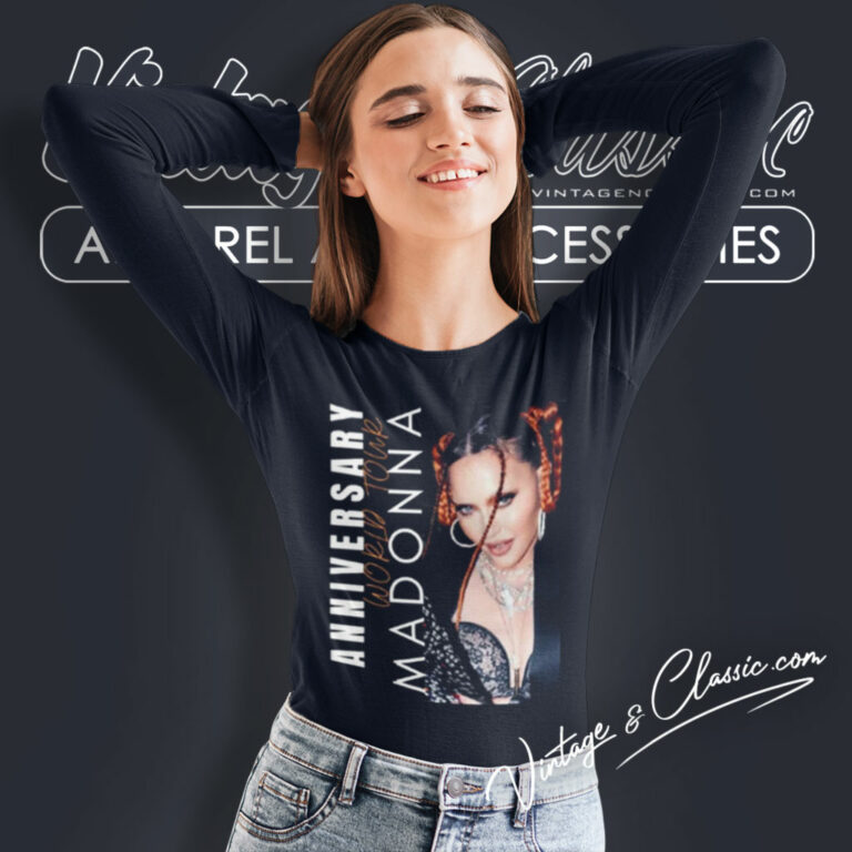Madonna Shirt 2024 Tour The Celebration Long Sleeve Tee Madonna Shirt 2024 Tour The Celebration Long Sleeve Tee