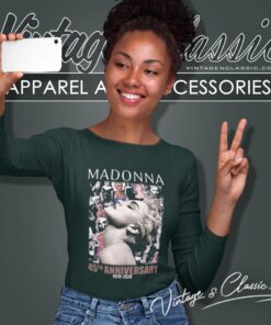 Madonna Shirt 45th Anniversary 1979 2024 1 Madonna Shirt 45th Anniversary 1979 2024 Long Sleeve Tee