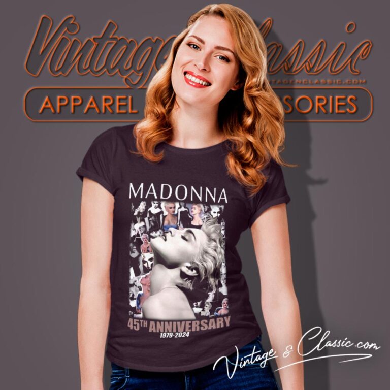 Madonna Shirt 45th Anniversary 1979 2024 Women T Shirt Madonna Shirt 45th Anniversary 1979 2024 Women T Shirt