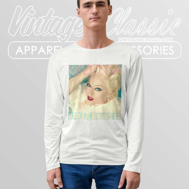 Madonna Shirt 6ixth Album Bedtime Stories Long Sleeve Tee Madonna Shirt 6ixth Album Bedtime Stories Long Sleeve Tee