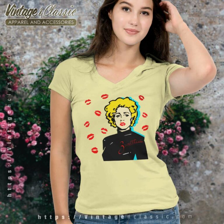 Madonna Shirt Breathless Dick Tracy V Neck TShirt Madonna Shirt Breathless Dick Tracy V Neck TShirt