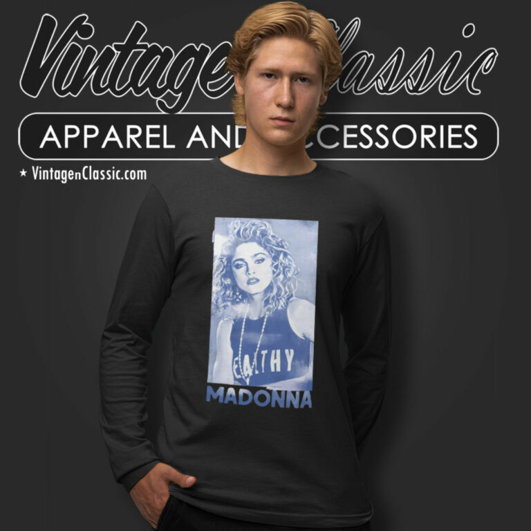 Madonna Shirt Faded Style Madonna Design Long Sleeve Tee Madonna Shirt Faded Style Madonna Design Long Sleeve Tee