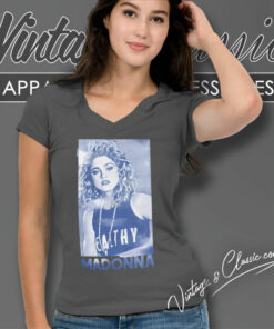 Madonna Shirt Faded Style Madonna Design 6 Madonna Shirt Faded Style Madonna Design V Neck TShirt