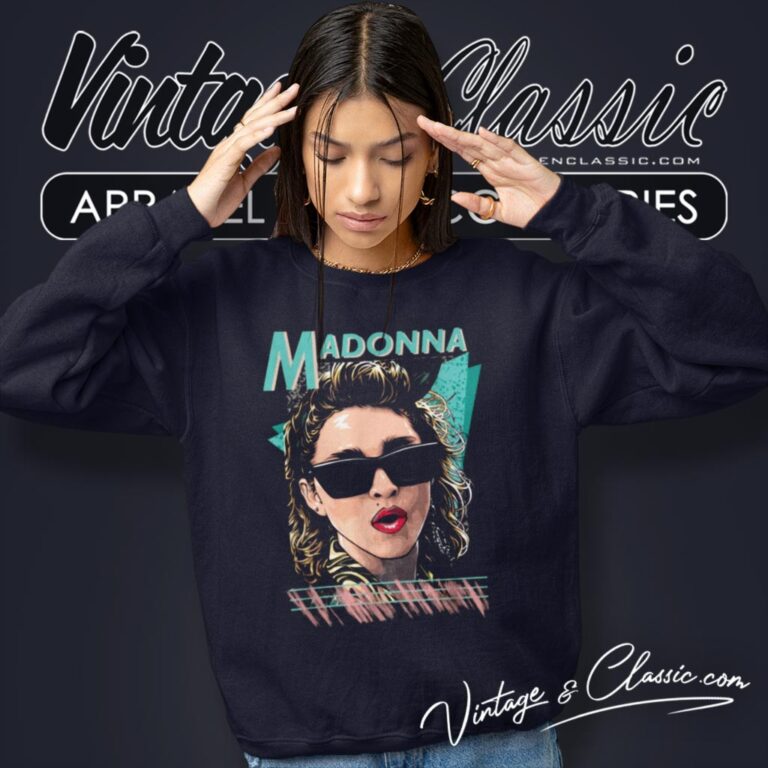 Madonna Shirt Queen Of Pop Sweatshirt Madonna Shirt Queen Of Pop Sweatshirt