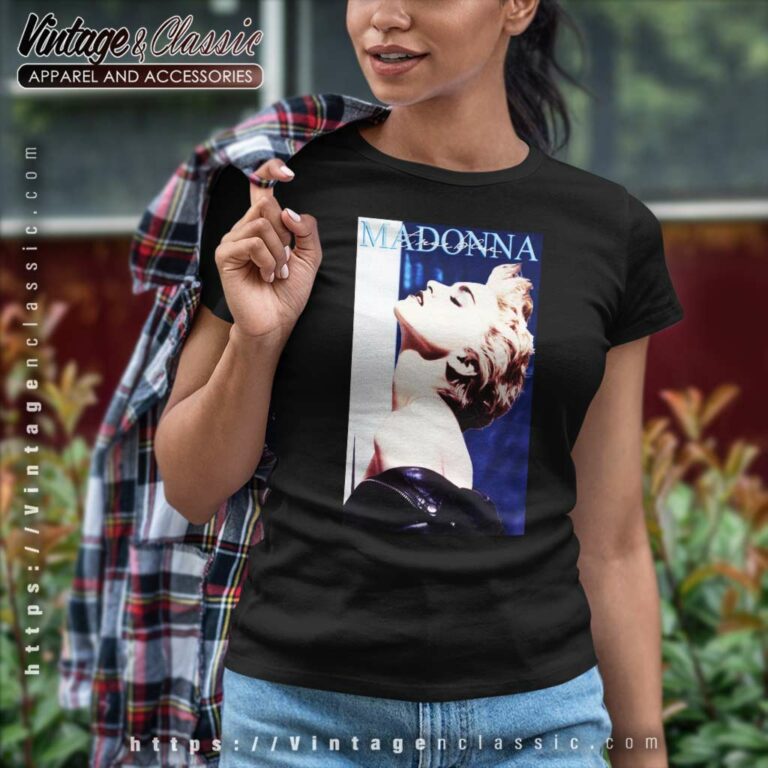 Madonna Shirt True Blue Women TShirt Madonna Shirt True Blue Women TShirt