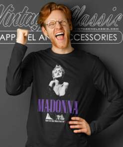 Madonna Shirt Whos That Girl 1987 Long Sleeve Tee