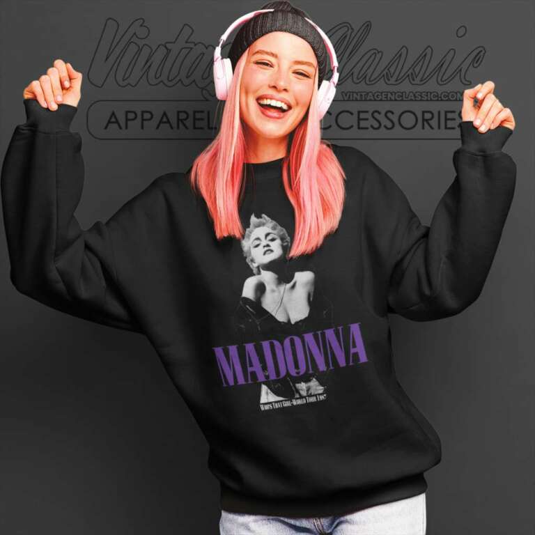 Madonna Shirt Whos That Girl 1987 Sweatshirt Madonna Shirt Whos That Girl 1987 Sweatshirt