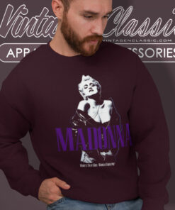 Madonna Shirt Whos That Girl World Tour 1987 4 Madonna Shirt Whos That Girl World Tour 1987 Sweatshirt
