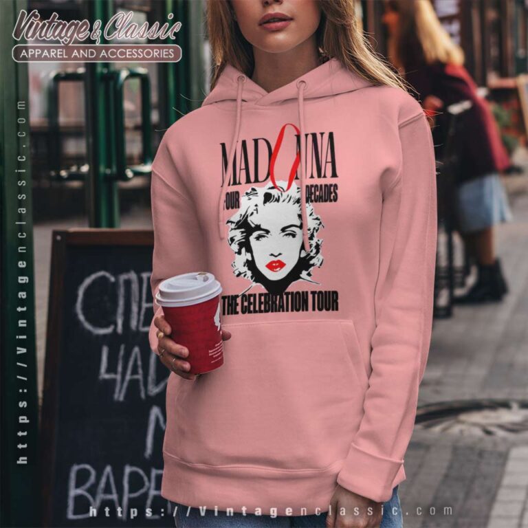 Madonna The Celebration Tour 2023 Poster Hoodie Madonna The Celebration Tour 2023 Poster Hoodie