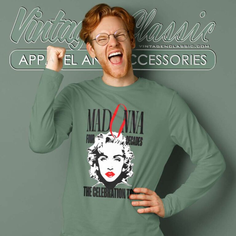 Madonna The Celebration Tour 2023 Poster Long Sleeve Tee Madonna The Celebration Tour 2023 Poster Long Sleeve Tee