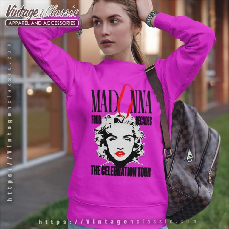 Madonna The Celebration Tour 2023 Poster Sweatshirt Madonna The Celebration Tour 2023 Poster Sweatshirt