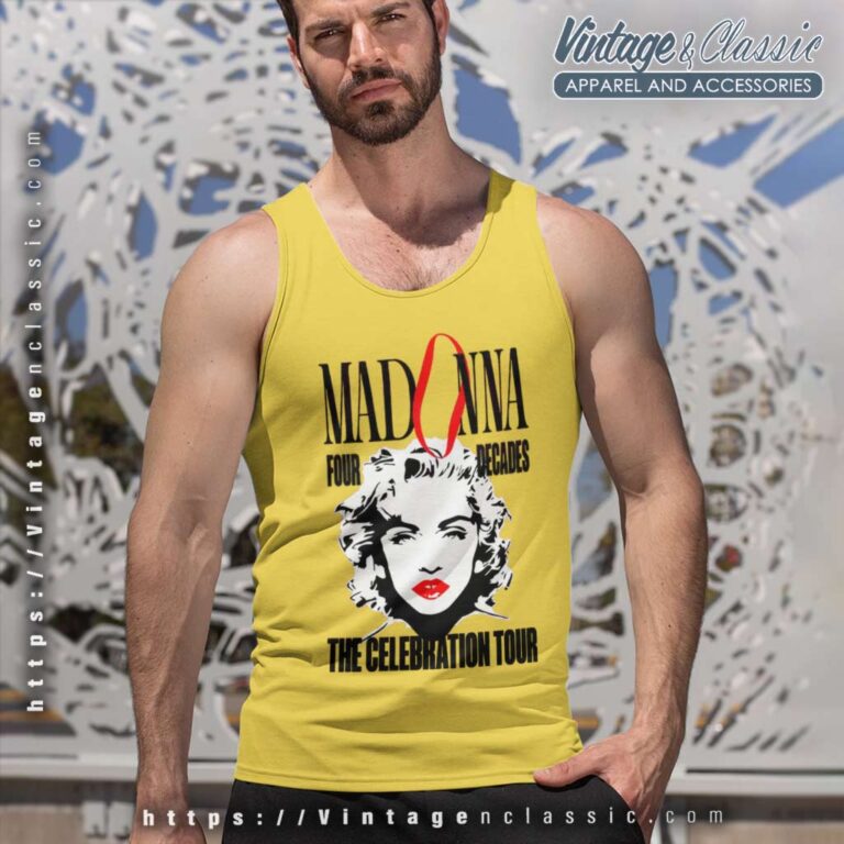 Madonna The Celebration Tour 2023 Poster Tank Top Racerback Madonna The Celebration Tour 2023 Poster Tank Top Racerback