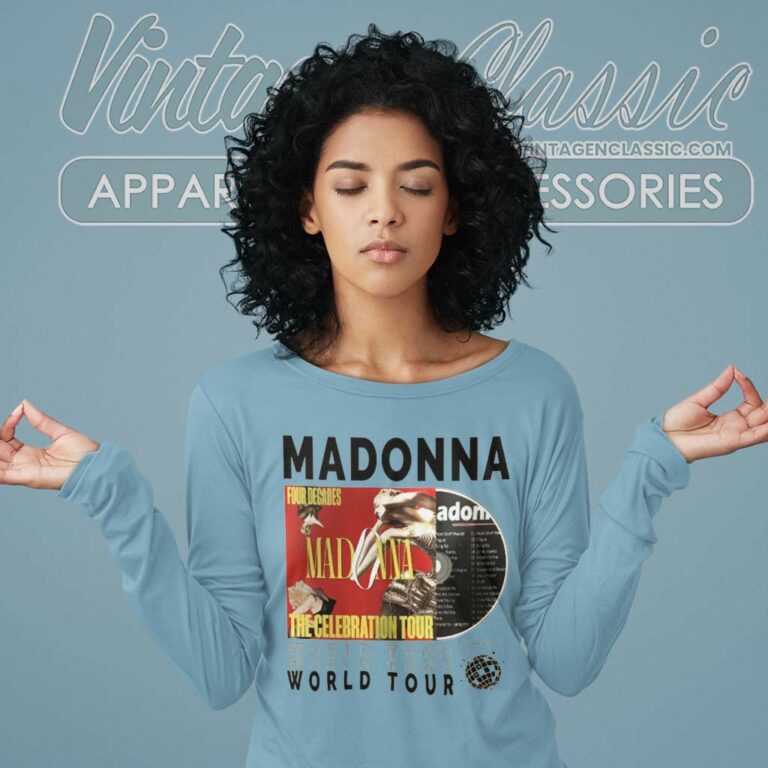 Madonna The Celebration Tour 2023 Shirt Long Sleeve Tee Madonna The Celebration Tour 2023 Shirt Long Sleeve Tee