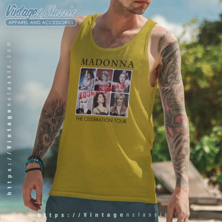 Madonna The Celebration Tour 2023 Tank Top Racerback Madonna The Celebration Tour 2023 Tank Top Racerback