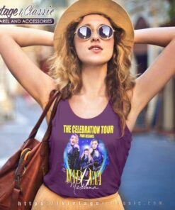 Madonna The Celebration Tour Four Decades Tank Top Racerback
