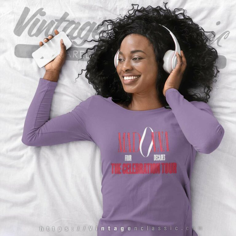 Madonna The Celebration Tour Logo Shirt Long Sleeve Tee Madonna The Celebration Tour Logo Shirt Long Sleeve Tee