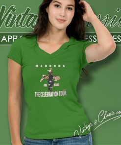 Madonna The Celebration Tour Shirt 6 Madonna The Celebration Tour V Neck TShirt