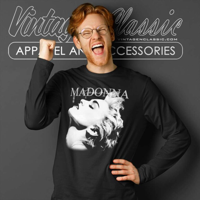 Madonna True Blue Long Sleeve Tee Madonna True Blue Long Sleeve Tee