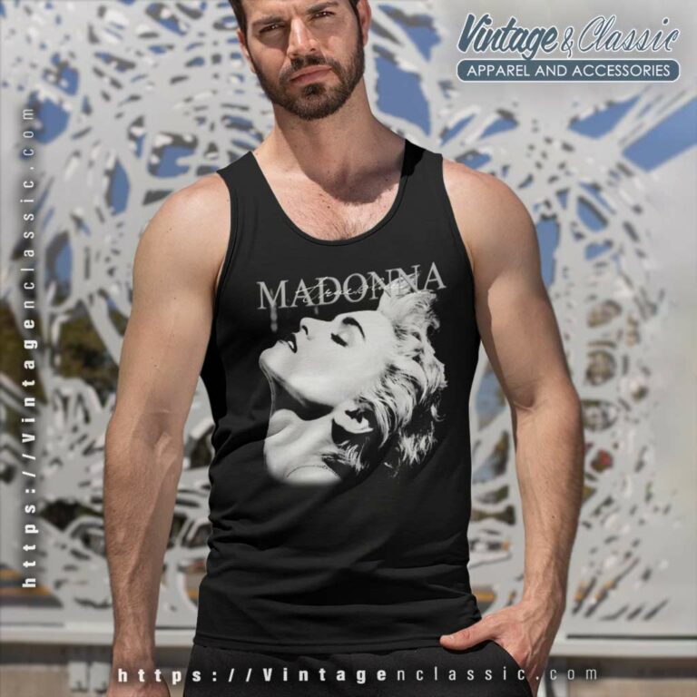 Madonna True Blue Tank Top Racerback Madonna True Blue Tank Top Racerback