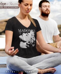 Madonna True Blue V Neck TShirt
