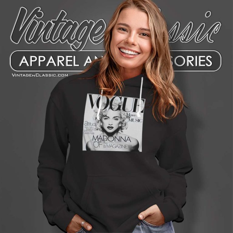 Madonna Vogue Of A Magazine Hoodie Madonna Vogue Of A Magazine Hoodie