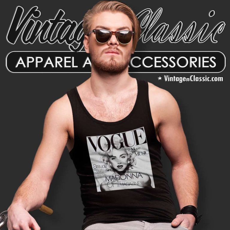Madonna Vogue Of A Magazine Tank Top Racerback Madonna Vogue Of A Magazine Tank Top Racerback