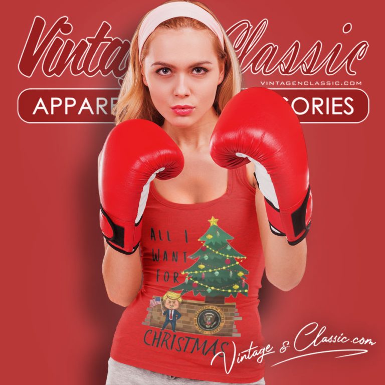 Maga All I Want For Christmas Tank Top Racerback Maga All I Want For Christmas Tank Top Racerback