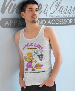 Magic Bart Bootleg Magic Bart Simpson Tank Top Racerback