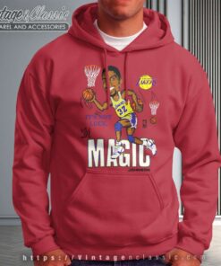Magic Johnson La Lakers Caricature Hoodie