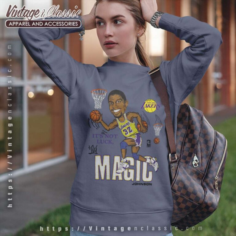 Magic Johnson La Lakers Caricature Sweatshirt Magic Johnson La Lakers Caricature Sweatshirt