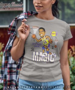 Magic Johnson La Lakers Caricature Women TShirt
