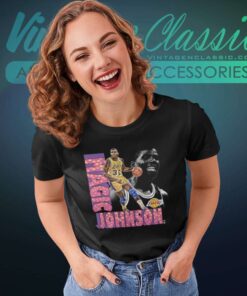 Magic Johnson Los Angeles Lakers Basketball Women TShirt
