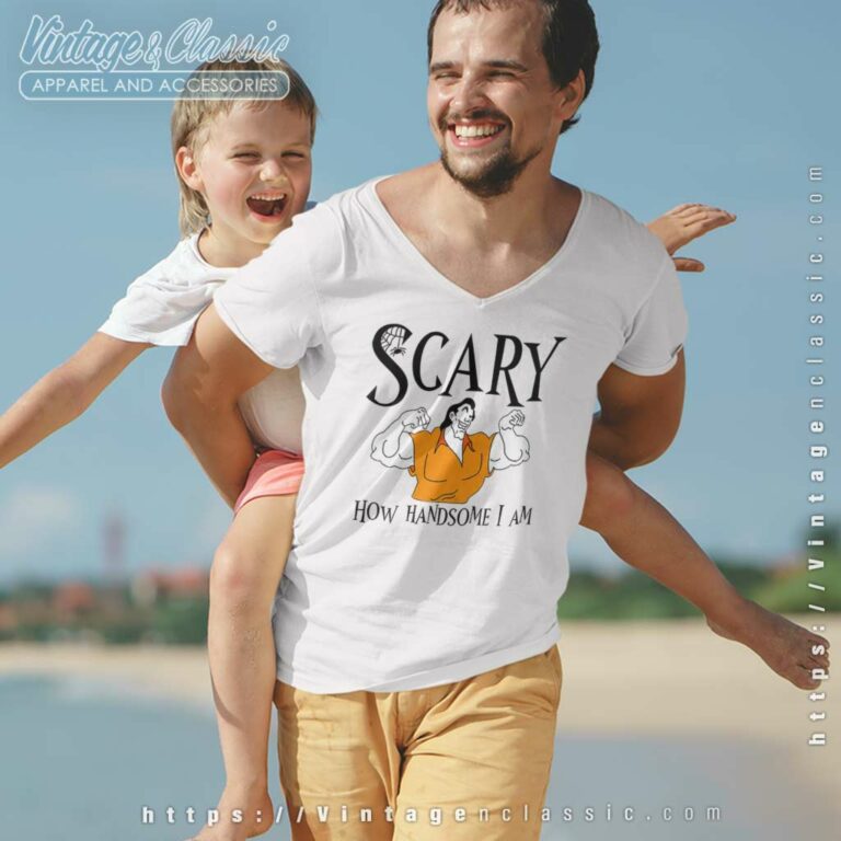 Magical Gaston Villain Scary Halloween Vneck Magical Gaston Villain Scary Halloween Vneck