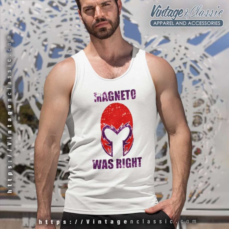 Magneto Was Right Tank Top Racerback Magneto Was Right Tank Top Racerback