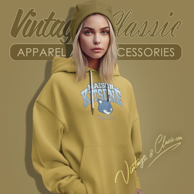 Maison Kitsune Campus Fox Hoodie Maison Kitsune Campus Fox Hoodie