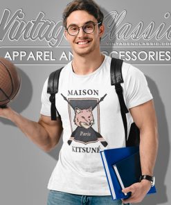 Maison Kitsune College Fox T Shirt