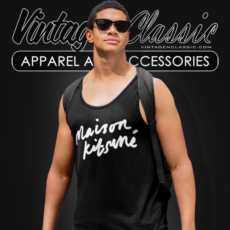 Maison Kitsune Logo Tank Top Racerback Maison Kitsune Logo Tank Top Racerback
