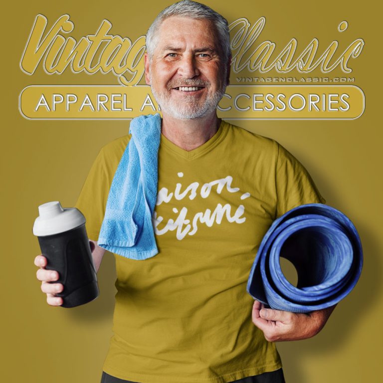 Maison Kitsune Logo V Neck TShirt Maison Kitsune Logo V Neck TShirt