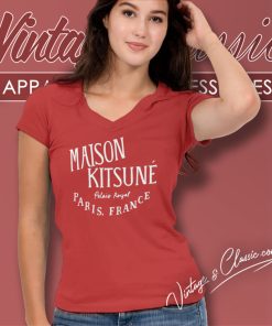Maison Kitsune Palais Royal V Neck TShirt