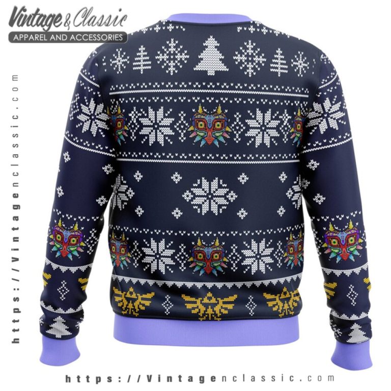 Majoras Mask Legend Zelda Ugly Christmas Sweater back Ugly Sweater Majoras Mask Legend Zelda Ugly Christmas Sweater back Ugly Sweater
