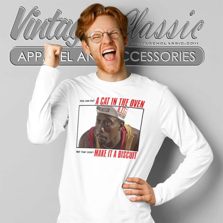 Make It A Biscuit Deane White Men Cant Jump Long Sleeve Tee Make It A Biscuit Deane White Men Cant Jump Long Sleeve Tee