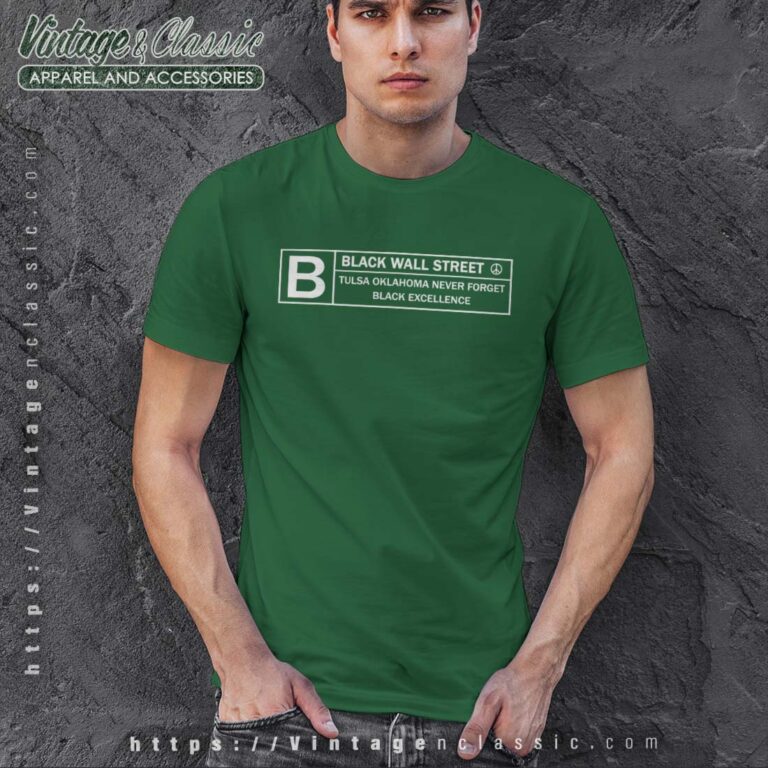 Malcolm Wearing Black Wall Street Shirt Malcolm Wearing Black Wall Street Shirt