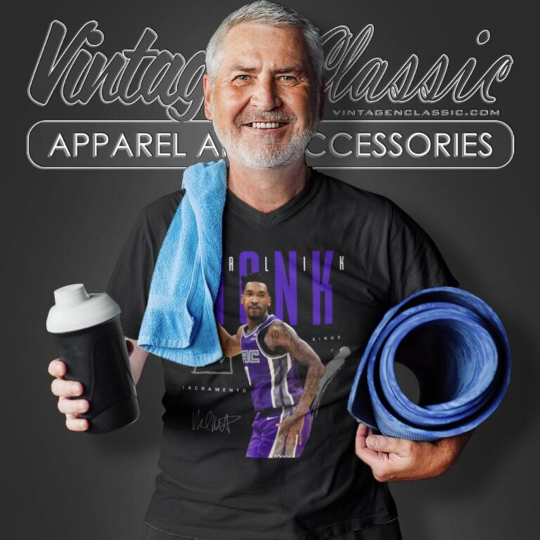 Malik Monk Sacramento Kings Signature V Neck TShirt Malik Monk Sacramento Kings Signature V Neck TShirt